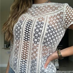 Abercrombie & Fitch cream white beautiful top